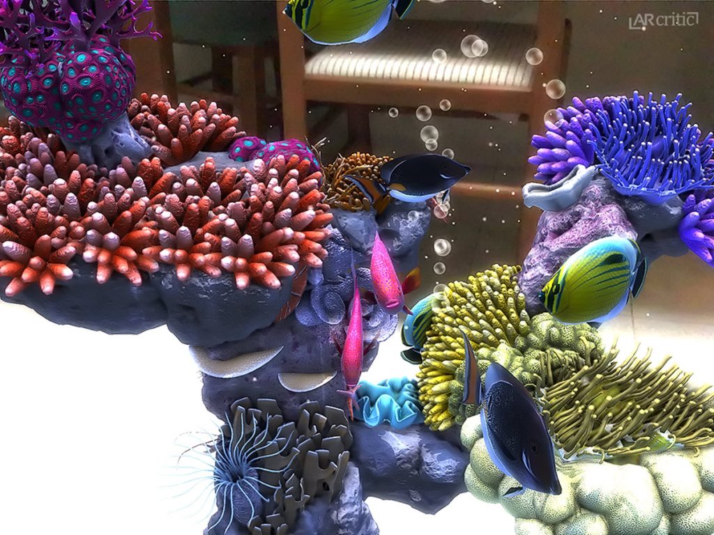 3D aquarium in augmented reality