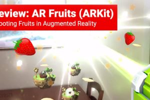 AR Fruits Game Review (ARKit/iOS)
