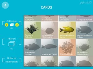 FishingGO card collection screen