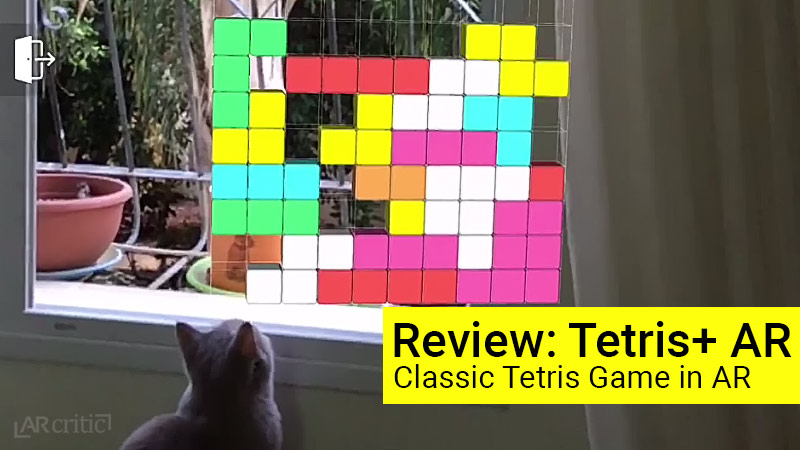 Tetris played in augmented reality