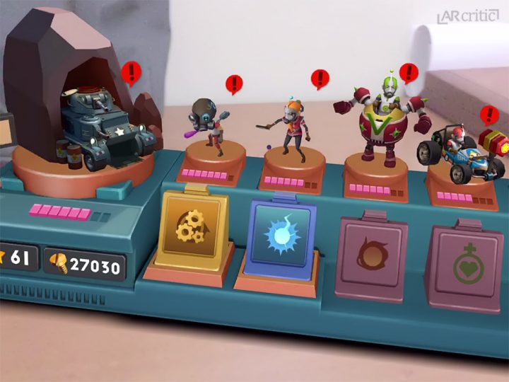 Characters and abilities screen, Toy Clash AR