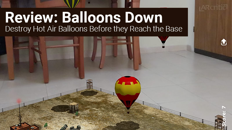 Balloons Down AR Game