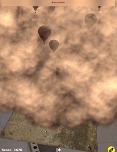 Big explosion, Balloons Down game screenshot