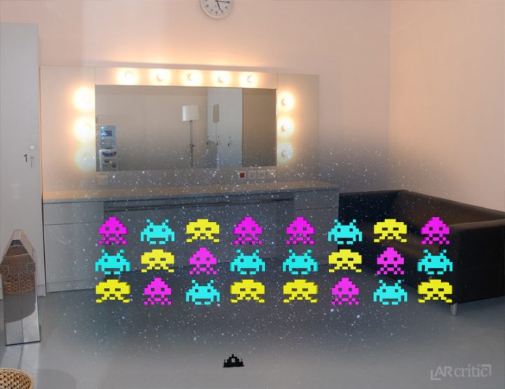 Space invaders in AR example