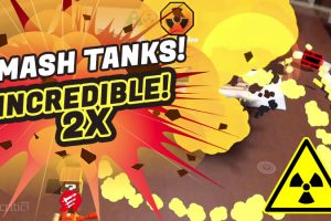 Nuking two tanks, 2x Incredible! – Smash Tanks Gameplay