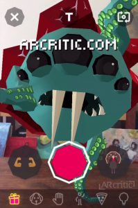 Creepy creature in Augmented Reality, Bemo app