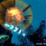 Ship explosion in the sky