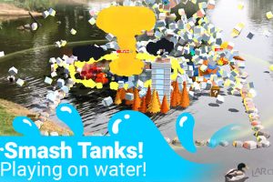 Playing Smash Tanks! on Water feat. cute ducks
