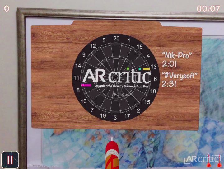 AR Darts Pro iOS game screenshot