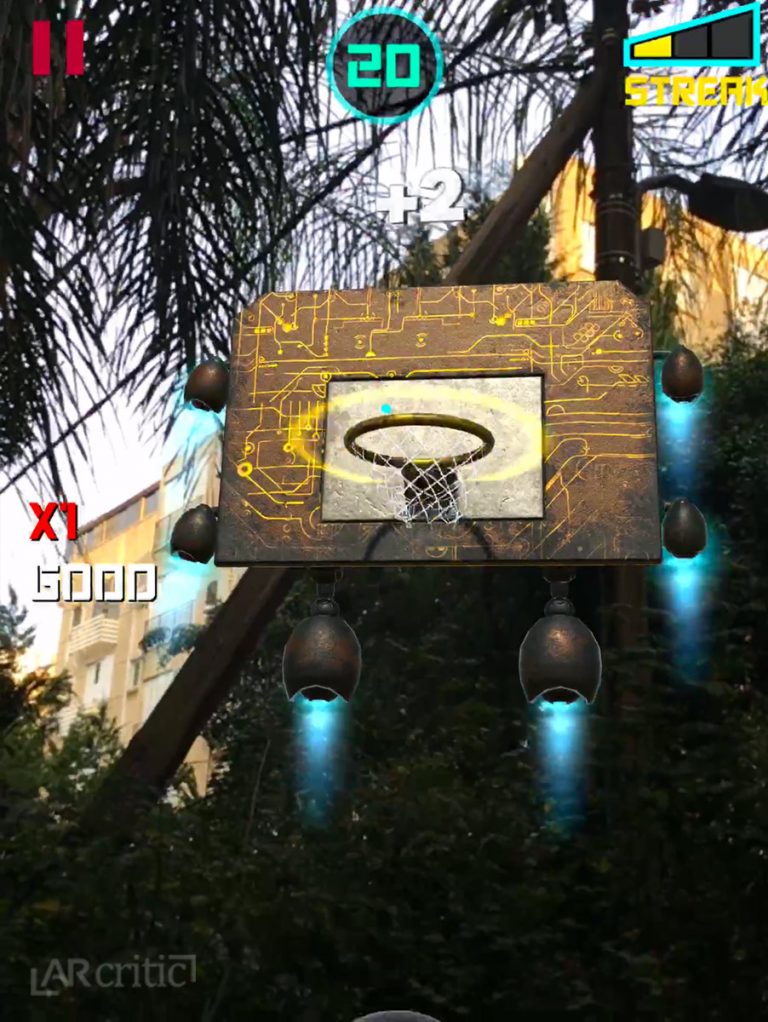AR Dunk Review - Sci-Fi AR Basketball iOS Game