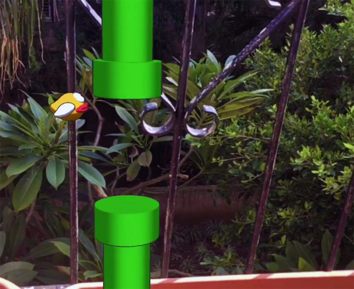 Flappy Bird in Augmented Reality