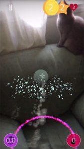 CatchMe AR gameplay indoors