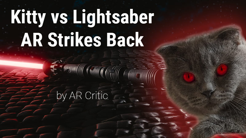 Kitty vs Lightsaber