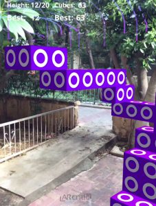 Block tower iOS game screenshot