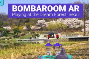 Playing Bombaroom AR Game at Dream Forest, Seoul