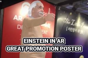 Einstein coming to life in AR at Seoul VR/AR Expo