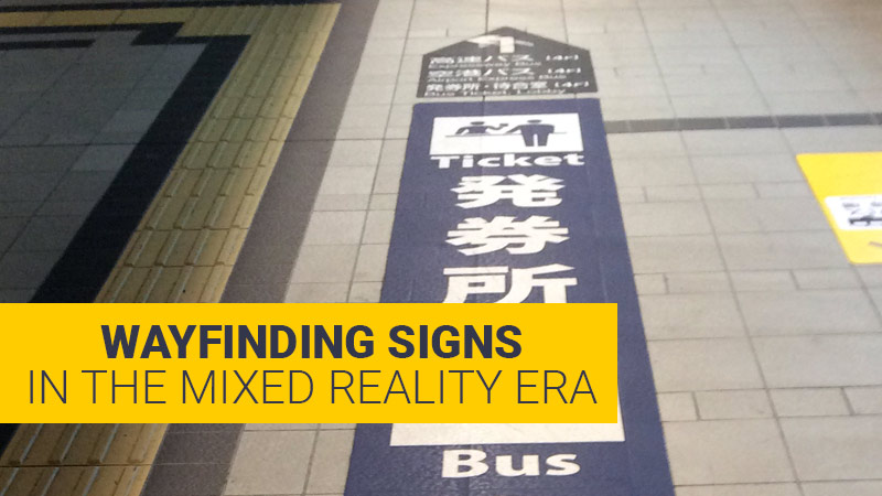 Wayfinding floor signs