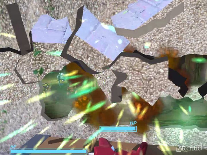 explosion of the wall, Defend It! AR game screenshot