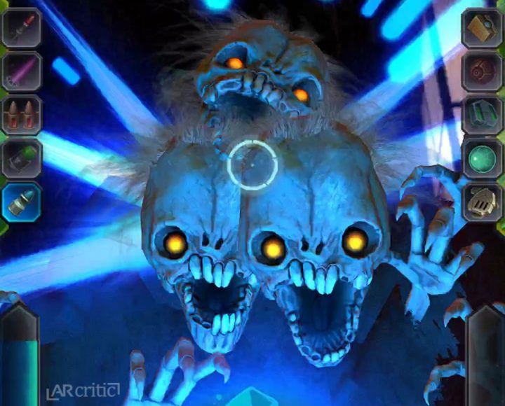 scary virtual ghost characters looking at the player's eyes