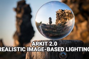 ARKit 2.0 Realistic Image-based Lighting for Virtual Objects