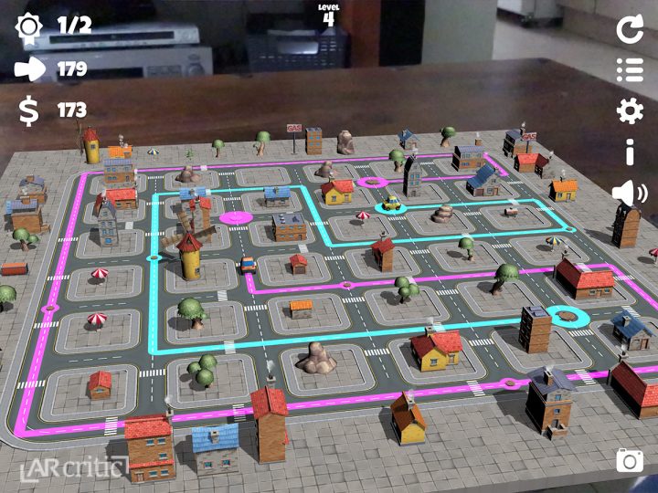 Playing Car Puzzler iOS AR game