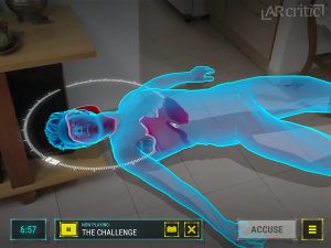 Forensic detective AR game screenshot