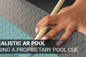 Realistic AR Pool with AR Glasses and Proprietary Pool Cue