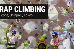 Trap Climbing at VR Zone Shinjuku, Tokyo, Japan