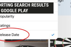 No Sorting Option on Google Play – Am I Missing Something?