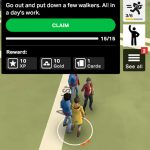 Claiming reward for mission