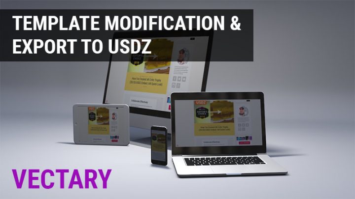Vectary Guide: Template modification, USDZ export, View in AR