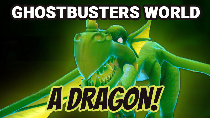 Green, dragon, Ghostbusters World