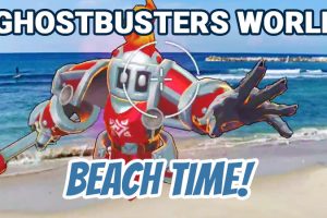 Playing Ghostbusters World at the Beach