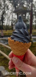 black sesame ice cream