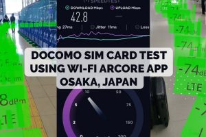 Docomo Tourist SIM Card Osaka, Japan – Download Speed and Signal Strength