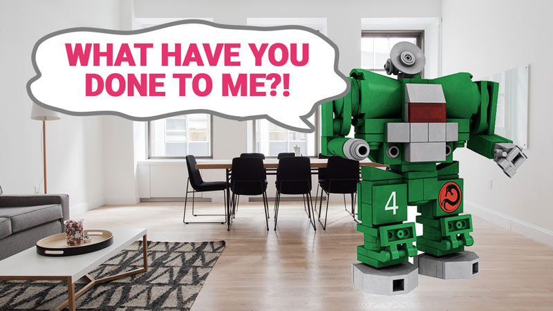 Robot in a room
