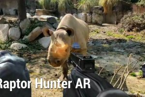 Rhinoceros Charges Tourist Gamer at the Zoo in Japan (Kind of)
