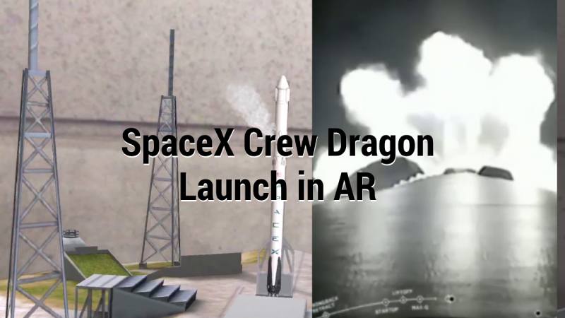 Falcon 9 carrying SpaceX Dragon capsule