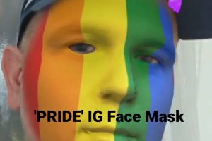 PRIDE – LGBTQ Rainbow Flag Instagram face mask