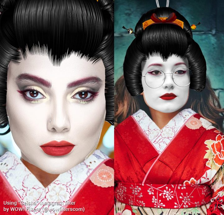 Geisha Instagram camera effect